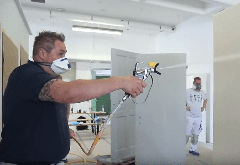 Can you spray plaster with an airless diaphragm pump?