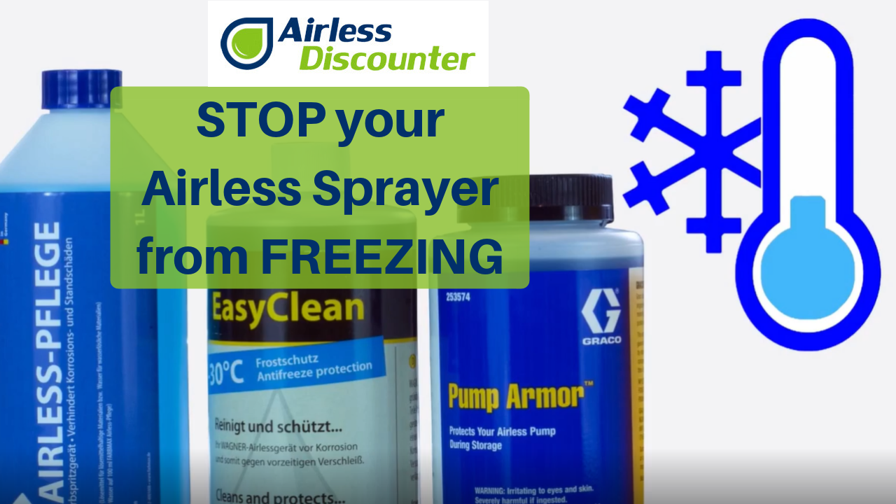 Prevent your Airless sprayer from freezing