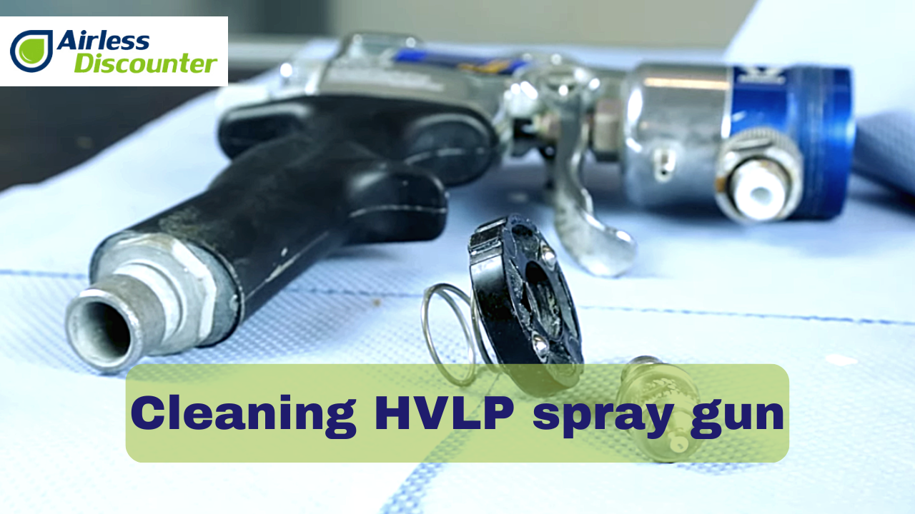 Cleaning HVLP spray gun